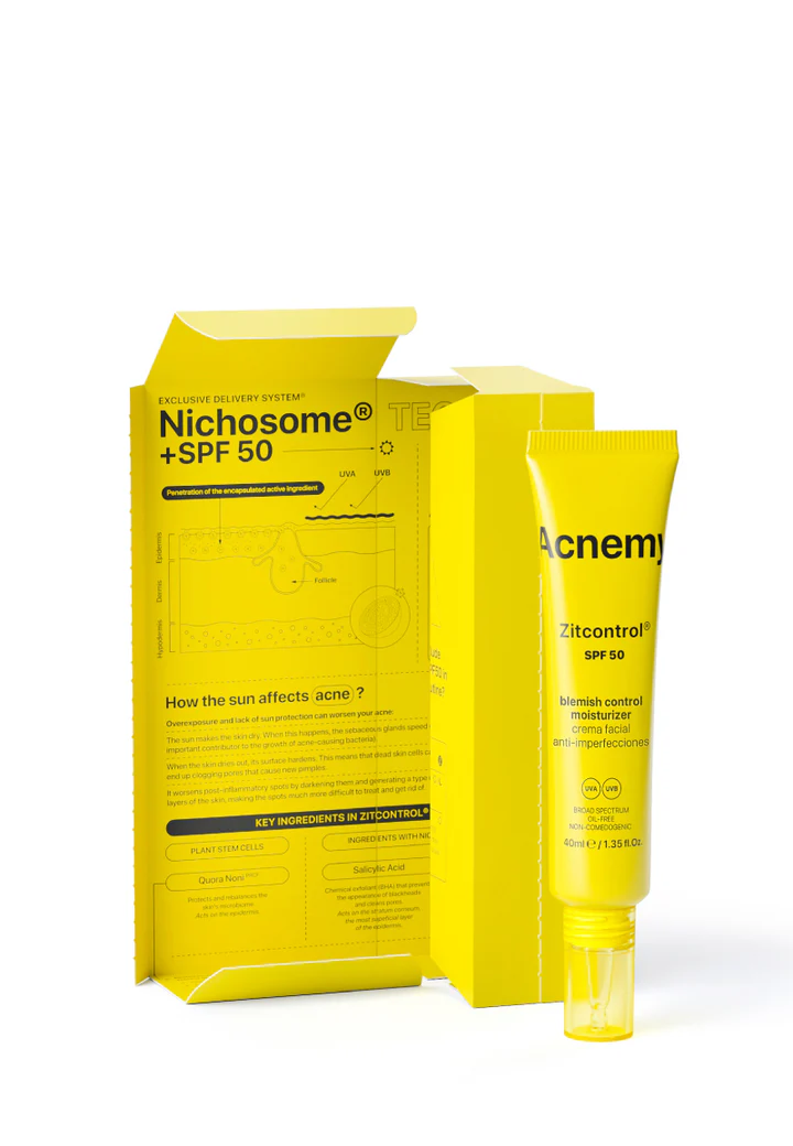 Acnemy Zitcontrol® SPF 50 – Αντηλιακή Κρέμα Ενυδάτωσης για Ακνεϊκά Δέρματα - Image 2