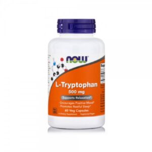 NOW L-Tryptophan 500mg – 60 Veg Capsules