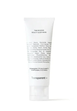 TRANSPARENT LAB Time Reverse Beauty Sleep Mask– Νιασιναμίδη, Ρετινόλη & Υαλουρονικό