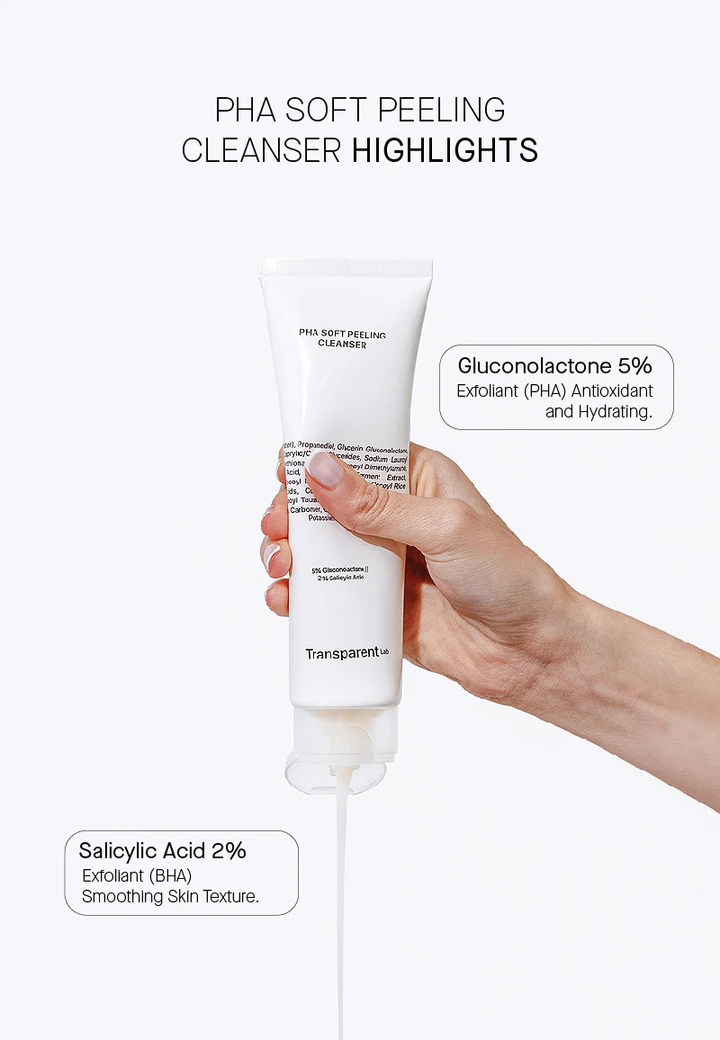 TRANSPARENT LAB PHA Soft Peeling Cleanser – Καθαριστικό Προσώπου με Ήπιο Απολεπιστικό Αποτέλεσμα - Image 7