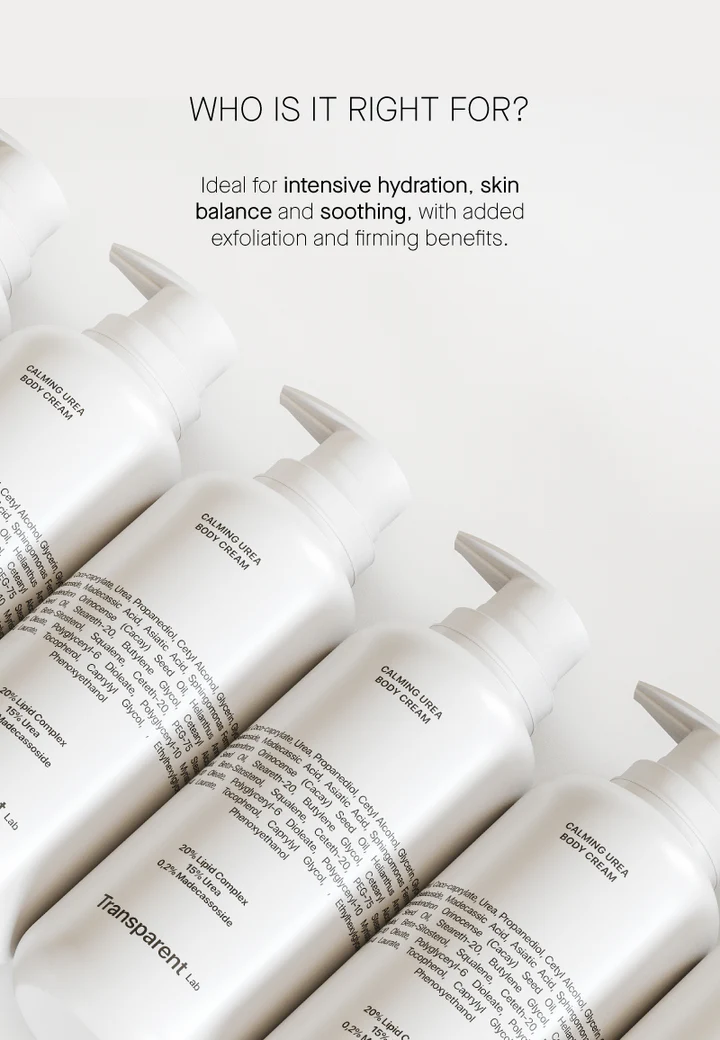 Calming Urea Body Cream | Transparent Lab Καταπραϋντική και Ενυδατική Κρέμα Σώματος για Πολύ Ξηρό Δέρμα - Image 7