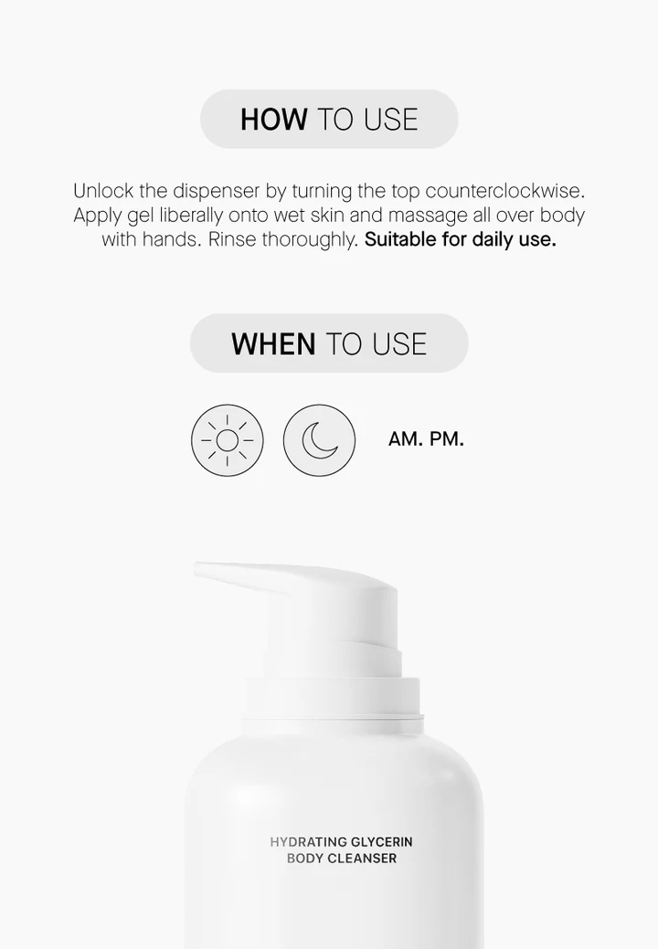 Hydrating Glycerin Body Cleanser | Transparent Lab Απαλό Ενυδατικό Αφρόλουτρο με 50% Γλυκερίνη - Image 4