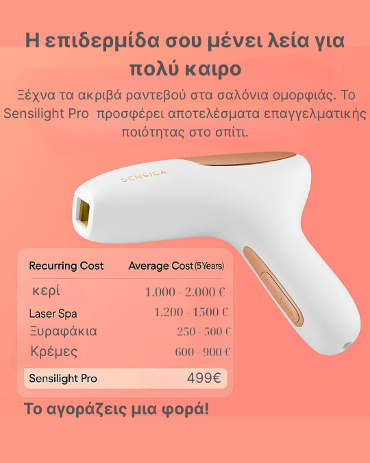 Sensilight Pro – Επαγγελματική IPL συσκευή αποτρίχωσης με απεριόριστα flashes - Image 2