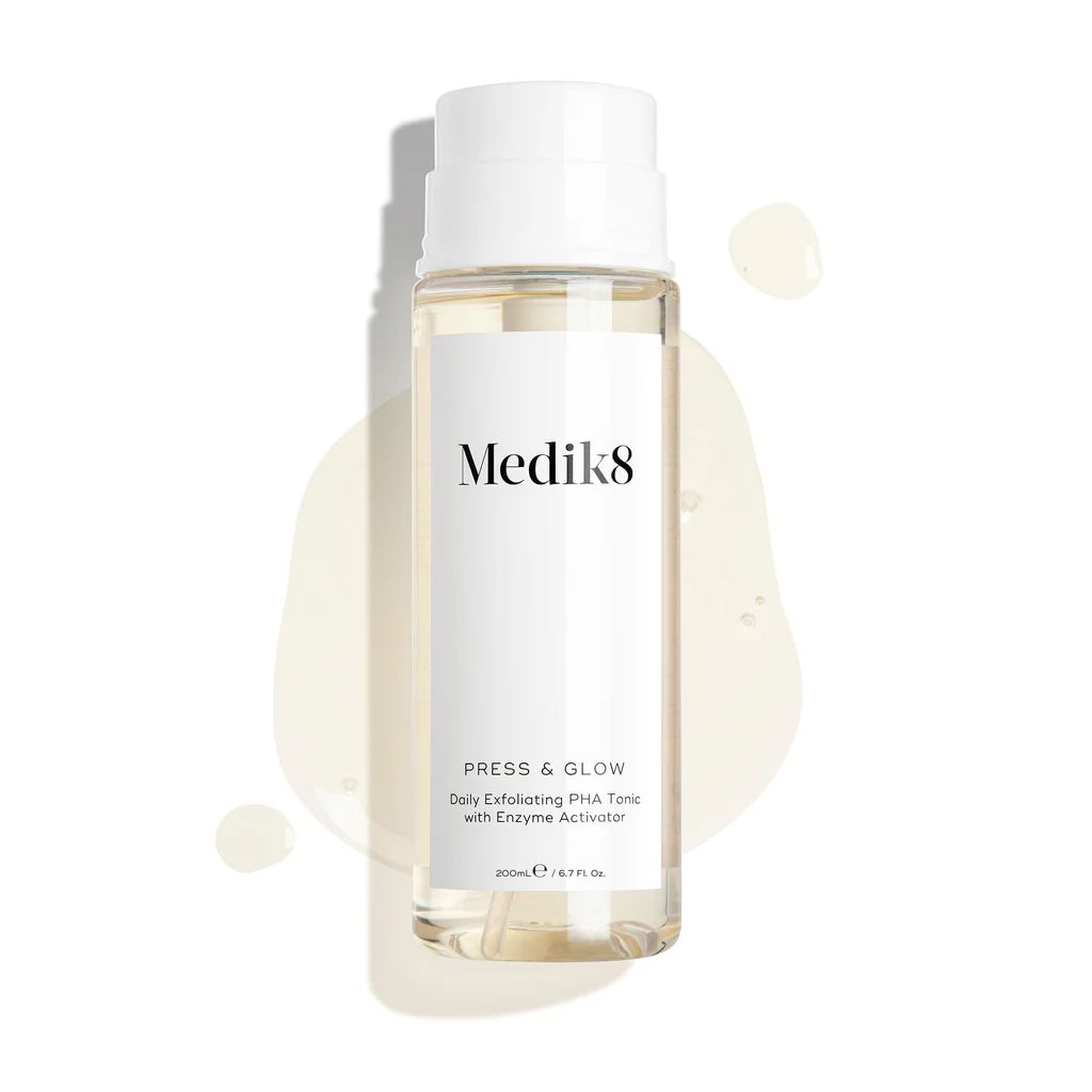 Medik8 Press & Glow® – Daily Exfoliating PHA Tonic (200ml)