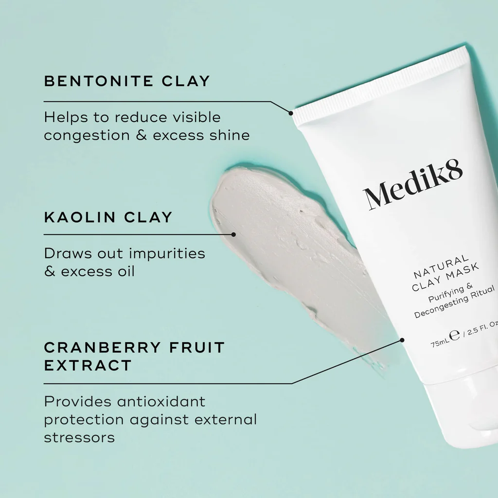 Medik8 Natural Clay Mask – Μάσκα Καθαρισμού για Πόρους & Λιπαρότητα - Image 5