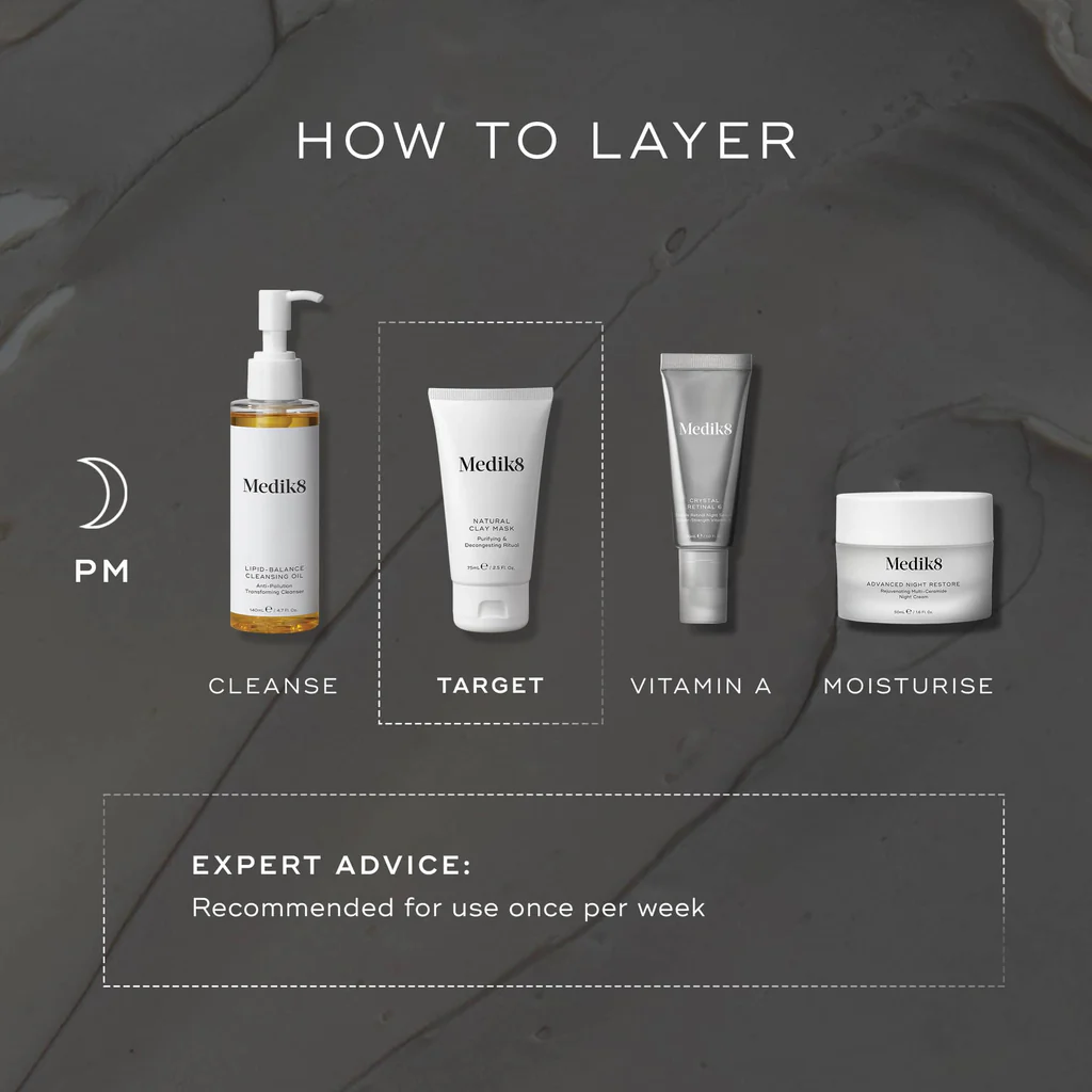 Medik8 Natural Clay Mask – Μάσκα Καθαρισμού για Πόρους & Λιπαρότητα - Image 4