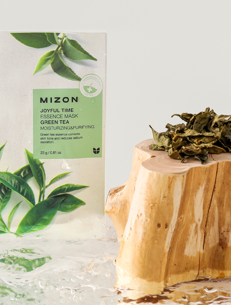 Mizon Joyful Time Essence Mask Green Tea – Ενυδατική & Καταπραϋντική Μάσκα Προσώπου - Image 5