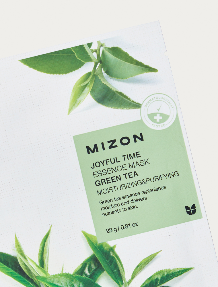 Mizon Joyful Time Essence Mask Green Tea – Ενυδατική & Καταπραϋντική Μάσκα Προσώπου - Image 4