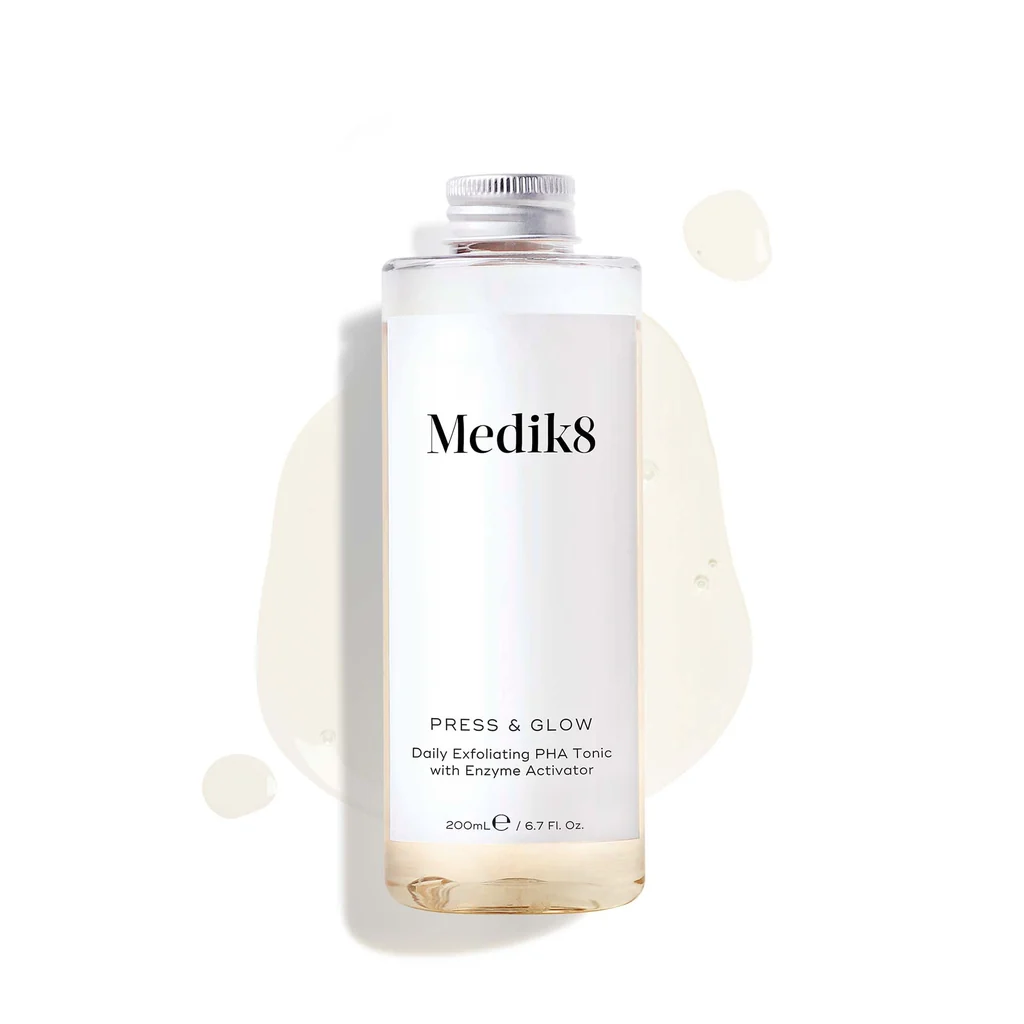 Medik8 Press & Glow® – Daily Exfoliating PHA Tonic Refil (200ml)