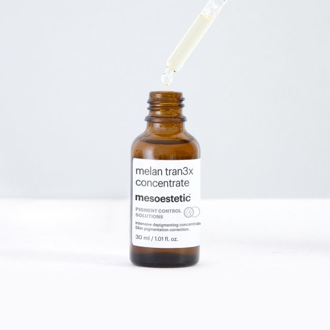 Mesoestetic Melan Tran3x Concentrate – Εντατικός ορός για δυσχρωμίες, μέλασμα και πανάδες - Image 2
